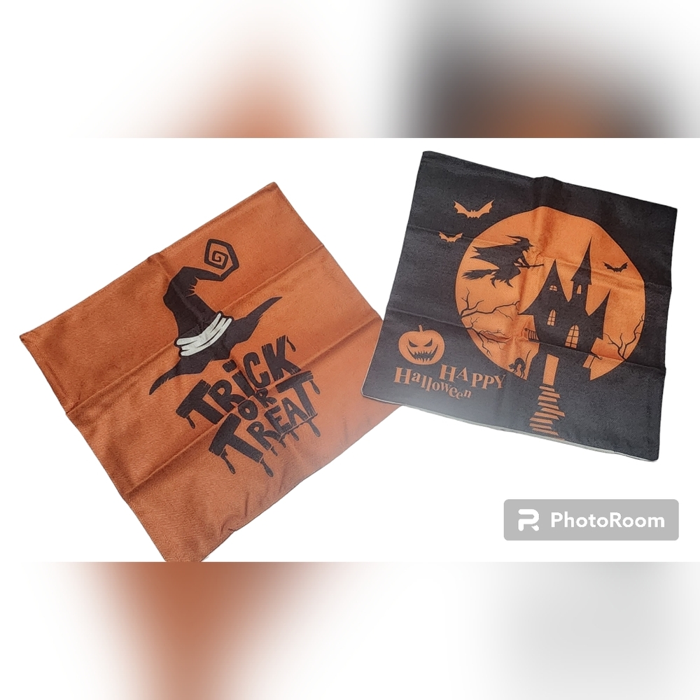 4pc Halloween Pillow Cover Set, NWT